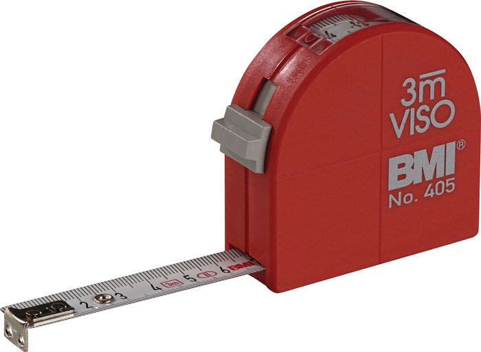 BMI Taschenrollbandmaß VISO Länge 3 m Breite 16 mm mm/cm EG II Polyamid Sichtfenster