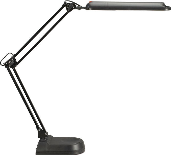 Schreibtischleuchte  Metall / Kunststoff schwarz Höhe max. 450 mm Standfuß mit LED