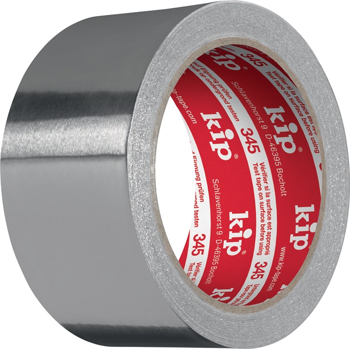 KIP Aluminiumklebeband 345 mit Liner Länge 25 m Breite 50 mm