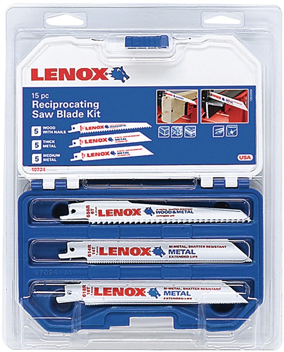 LENOX Säbelsägeblattset 1073415RKG für Holz und Metall 15-teilig
