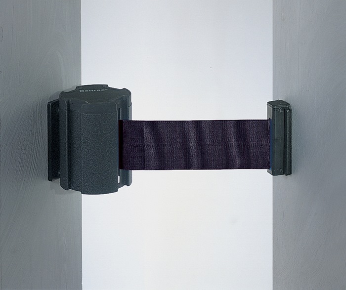 VIA GUIDE Wandhalter  Kunststoff schwarz passend für Gurtband