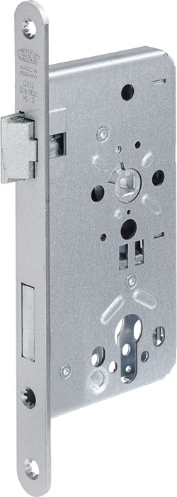 BKS Zimmertür-Einsteckschloss 0515 PZ 20/ 60/72/8 mm DIN links silber abgerundet Klasse 3 Zinkdruckgruss