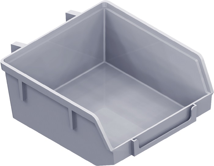 ELEMENT SYSTEM Kunststoff-Minibox  Kunststoff weiß  Breite 90 mm Tiefe 90 mm Höhe 40 mm 10 Stück