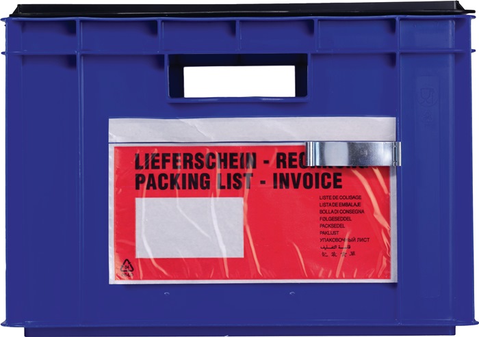 LA-KA-PE Etikettenklammer  Federstahl verzinkt passend für Transportstapelkasten