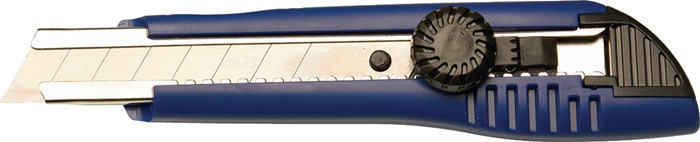 PROMAT Cuttermesser  Klingenbreite 18 mm Länge 167 mm mit Feststellrädchen Kunststoff