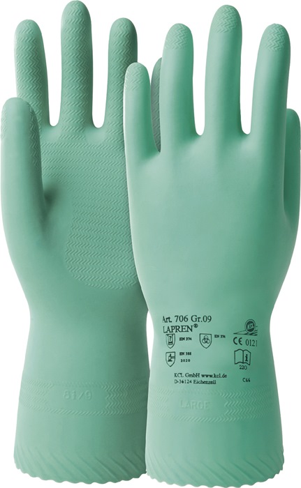 HONEYWELL Chemikalienschutzhandschuh Lapren 706 Größe 9 grün PSA-Kategorie III 10 Paar
