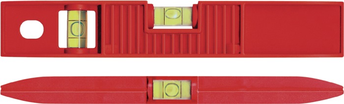 BMI Wasserwaage TORPEDO 25 cm ABS rot ± 1mm/m mit Magnet