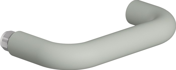 HEWI Türdrückerlochteil 111.23PBRLT Kunststoff 92 anthrazitgrau matt Vierkant 8 mm DIN links / rechts