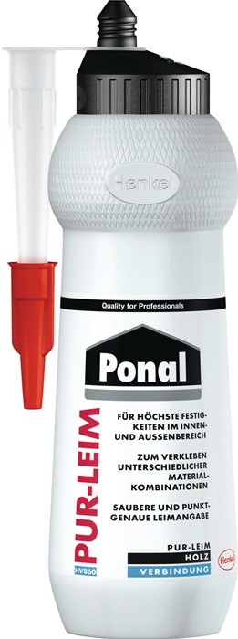 PONAL Montagekleber PUR-Leim EN 204: D4 transparent 420 g 12 Flaschen