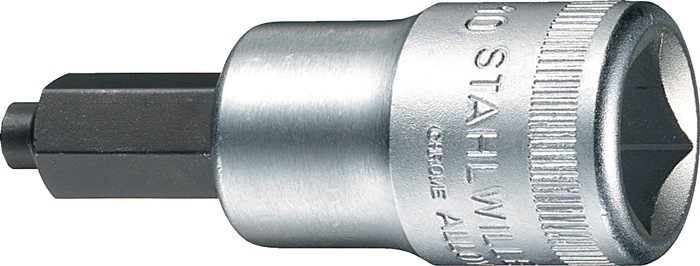 STAHLWILLE Steckschlüsseleinsatz 54 IC 1/2" Innen-6-kant, mit Zapfen Schlüsselweite 8 mm Länge 60 mm