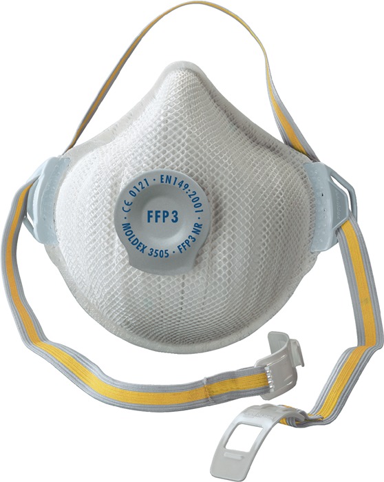 MOLDEX Atemschutzmaske AIR 350501 FFP3 / V NR mit Ausatemventil 5 Stück