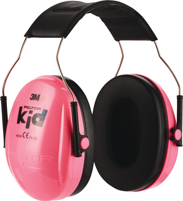 3M Kapselgehörschutz H510AK EN 352 SNR 27 dB Kopfbügel pink für Kinder