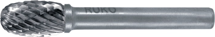 RUKO Frässtift TRE 8 mm Kopflänge 15 mm Schaft 6 mm VHM Kreuzverzahnung