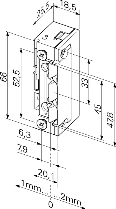 ASSA ABLOY Elektrotüröffner 118.13 ProFix 2 22-42 V AC/DC Standard DIN links / rechts mit FaFix