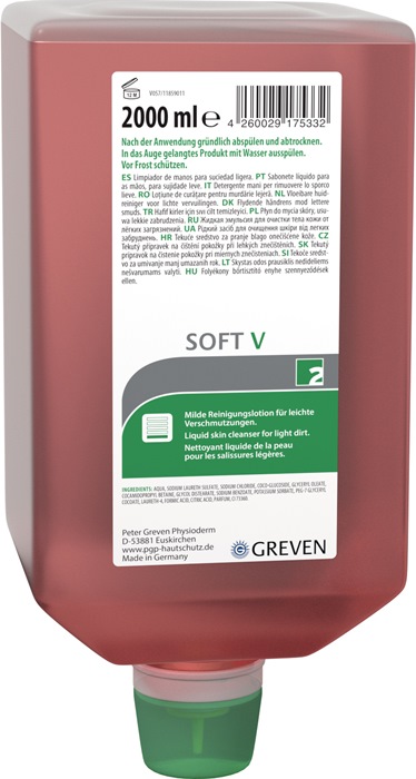 IVRAXO Hautreinigungslotion GREVEN® SOFT V 2 l Flasche passend für 9000 473 404 leichte Verschmutzung