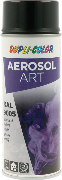 DUPLI-COLOR Buntlackspray AEROSOL Art tiefschwarz glänzend RAL 9005 400 ml 6 Dosen