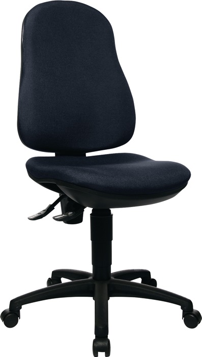 TOPSTAR Bürodrehstuhl  mit Permanentkontakt schwarz 420-550 mm ohne Armlehnen Tragfähigkeit 110 kg