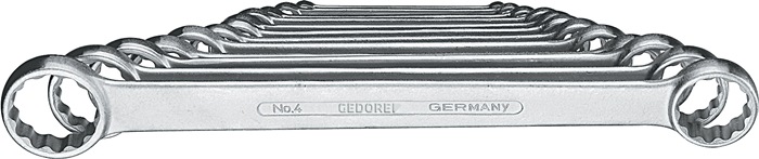 GEDORE Doppelringschlüsselsatz 4-120 12-teilig Schlüsselweite 6 - 32 mm gerade