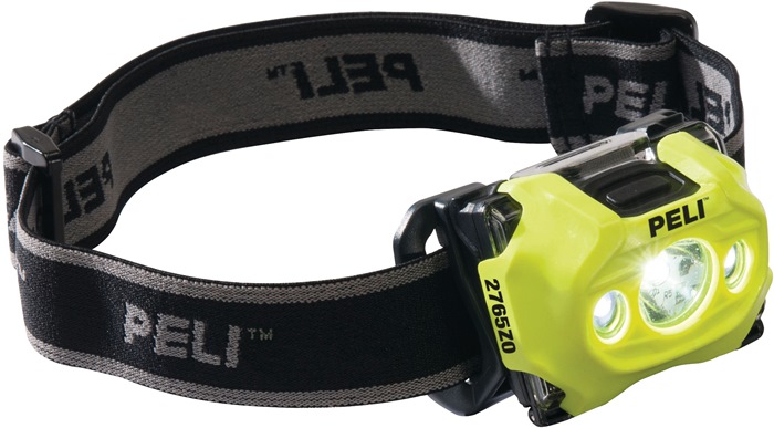 PELI LED-Kopfleuchte 2765 Z0 4,5 V für Batterien 3 x AAA Micro