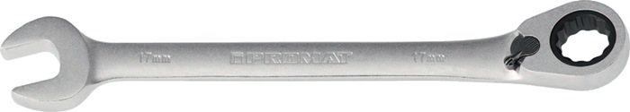 PROMAT Maulringratschenschlüssel  Schlüsselweite 17 mm Länge 232 mm umschaltbar