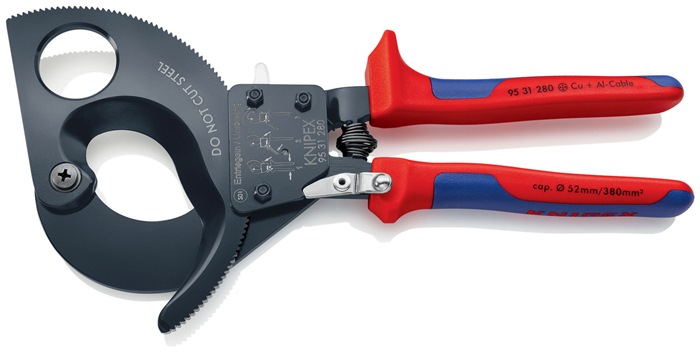 Knipex Kabelschneider 95 31 280 Länge 280 mm max. 52 (380 mm²) mm mit Mehrkomponenten-Hüllen