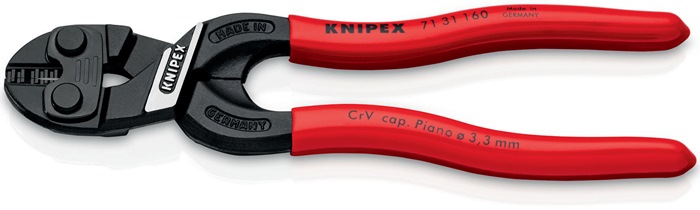 Knipex Kompaktbolzenschneider CoBolt® 71 31 160 Länge 160 mm Kunststoffüberzug gerade 3,3 mm mit Aussparung