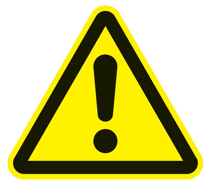 Warnzeichen ASR A1.3/DIN EN ISO 7010 200 mm Warnung vor Gefahrenstelle Folie