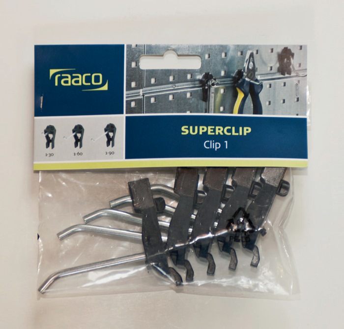 RAACO Werkzeughaken-Mixset Clip Mix 84 sortiert 84tlg. a.Stahl und POM für Art.Nr.795605,795584,795698-699