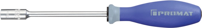 PROMAT Sechskantsteckschlüssel  SW 9 mm Klingenlänge 125 mm Gesamtlänge 240 mm 3-Komponentengriff
