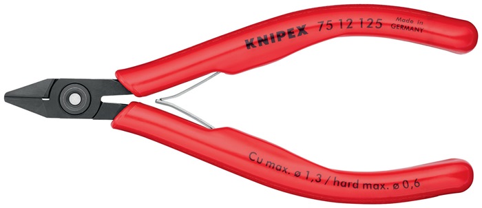 Knipex Elektronik-Seitenschneider 75 12 125 Länge 125 mm Form 1 Facette ja