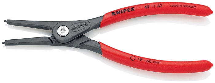 Knipex Präzisionssicherungsringzange 49 11 A2 für Wellen 19 - 60 mm Länge 180 mm