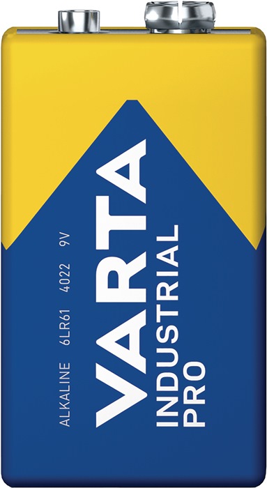 VARTA Batterie Industrial PRO 9 V 6AM6 9V-Block 630 mAh 6LR61 4022 20 Stück