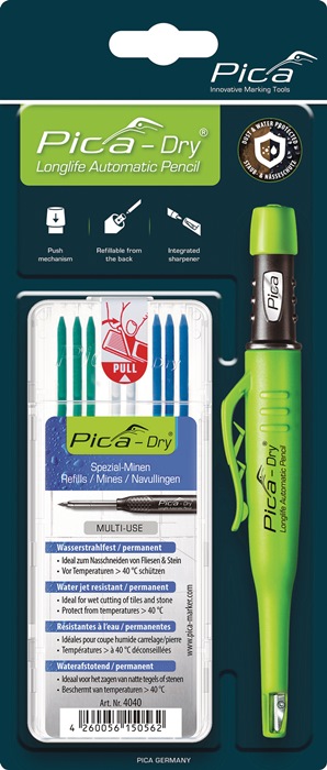 PICA Bau-/Tieflochmarker Pica-Dry + Minenset Farbe sortiert  + Minenset 4000 871 854