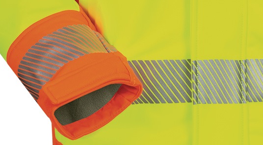ELYSEE Warnschutz-Softshelljacke Rickmer Größe S gelb/orange