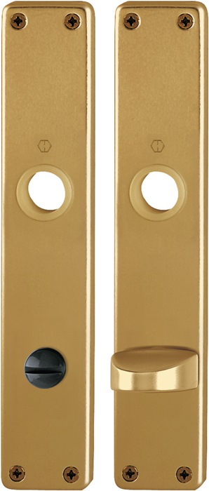 HOPPE Langschildpaar 202SP F4 / bronzefarbig F4 SK/OL 78 mm