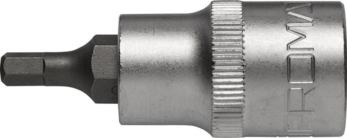 PROMAT Steckschlüsseleinsatz  1/2" Innen-6-kant Schlüsselweite 5 mm Länge 55 mm