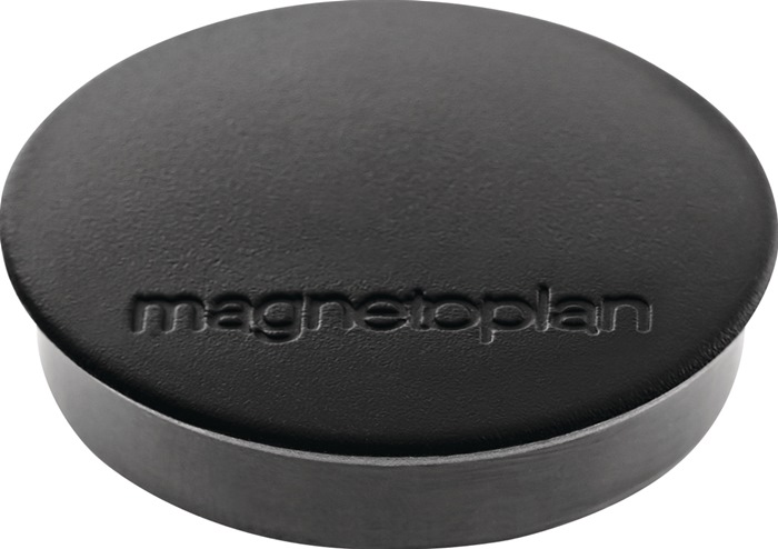 MAGNETOPLAN Magnet Basic Ø 30 mm schwarz 10 Stück