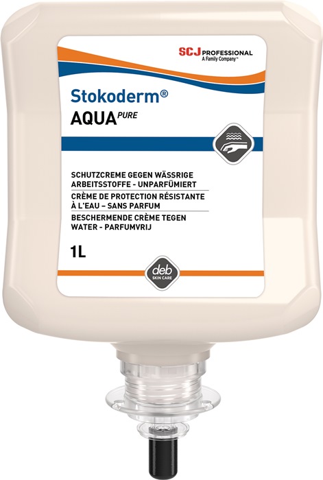STOKO Hautschutzcreme Stokoderm® Aqua PURE 1 l unparfümiert weiß