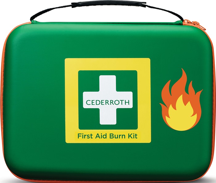 CEDERROTH Erste-Hilfe-Tasche  B305xH245xT86ca.mm grün zur Brandwundenversorgung