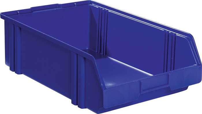 LA-KA-PE Sichtlagerkasten  L500/450xB300xH145mm PS blau 10 Stück