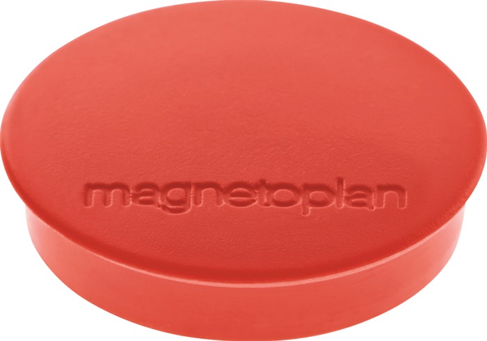 MAGNETOPLAN Magnet Basic Ø 30 mm rot 10 Stück