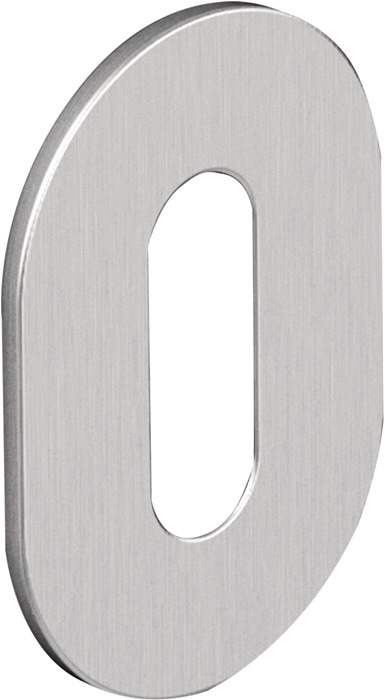 HEWI Schlüsselrosetten-Paar 306XAM Edelstahl XA Schildstärke 1,5 mm BB oval