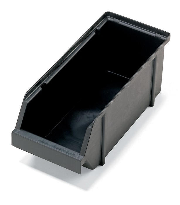 RAACO Sichtbox ESD Sichtbox 5-460 B.125xT.300xH.126mm schwarz a.ESD-PP leitfähig für Art.Nr.795529,795586