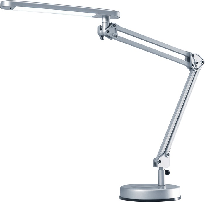 HANSA Schreibtischleuchte  Aluminium silber Höhe max. 600 mm Standfuß mit LED