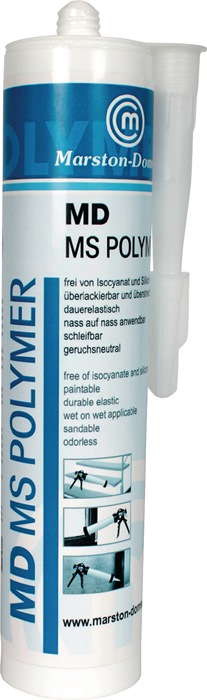 MARSTON Kleb- und Dichtstoff MD-MS Polymer transparent 300 g 20 Kartuschen
